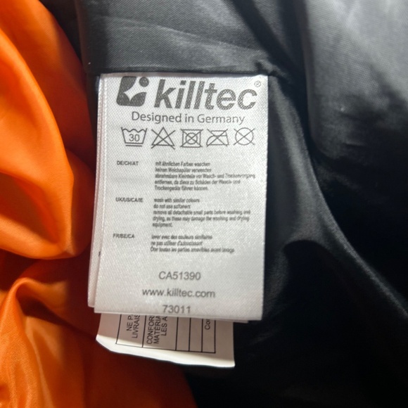 Killtec Ksw 127 Mn Ski Jckt Men's Ski Jacket with Zip Hood and Snow Guard Size L - Picture 4 of 8